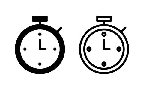 Stopwatch icon vector illustration. Timer sign and symbol. Countdown icon. .. Stock-Illustration