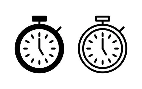 Stopwatch icon vector illustration. Timer sign and symbol. Countdown icon. .. Stockillustratie
