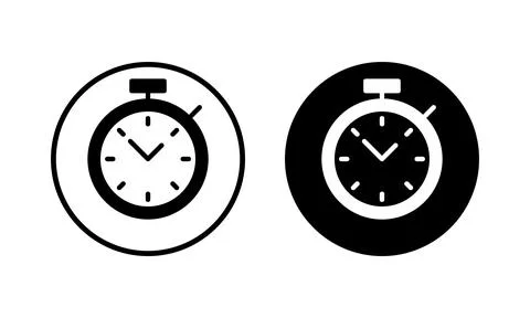 Stopwatch icon vector illustration. Timer sign and symbol. Countdown icon. .. Stock-Illustration