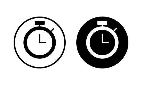 Stopwatch icon vector illustration. Timer sign and symbol. Countdown icon. .. Stock-Illustration