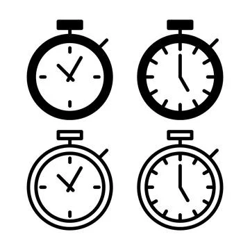 Stopwatch icon vector illustration. Timer sign and symbol. Countdown icon. .. Stock-Illustration