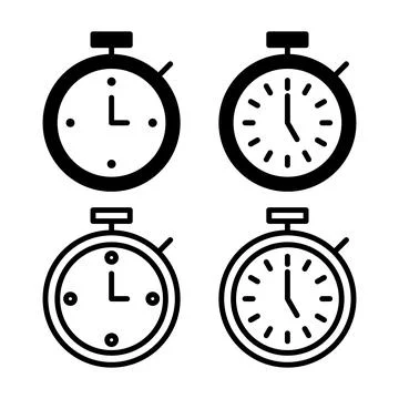 Stopwatch icon vector illustration. Timer sign and symbol. Countdown icon. .. 스톡 일러스트