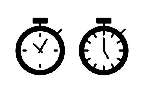 Stopwatch icon vector illustration. Timer sign and symbol. Countdown icon. .. イラスト素材
