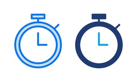 Stopwatch icon vector illustration. Timer sign and symbol. Countdown icon. .. イラスト素材
