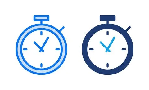 Stopwatch icon vector illustration. Timer sign and symbol. Countdown icon. .. イラスト素材