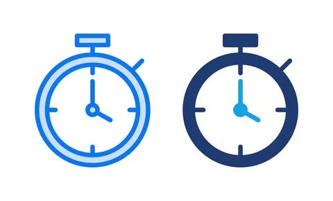 Stopwatch icon vector illustration. Timer sign and symbol. Countdown icon. .. Illustrazione stock
