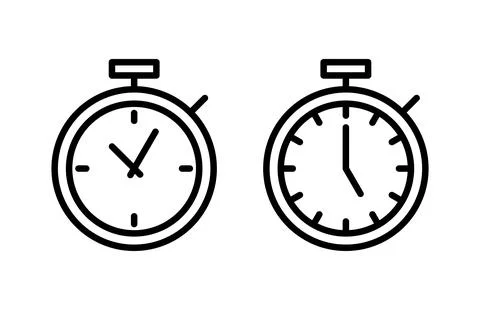 Stopwatch icon vector illustration. Timer sign and symbol. Countdown icon. .. Illustrazione stock