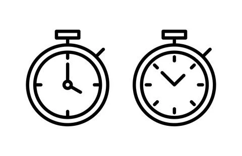 Stopwatch icon vector illustration. Timer sign and symbol. Countdown icon. .. 스톡 일러스트