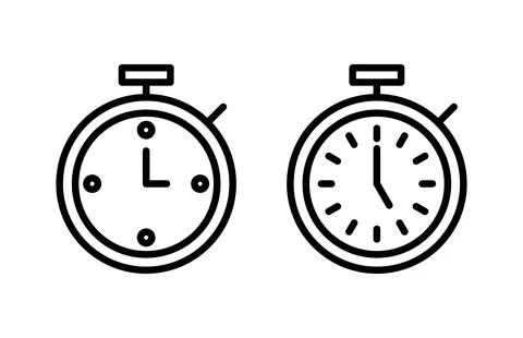 Stopwatch icon vector illustration. Timer sign and symbol. Countdown icon. .. イラスト素材