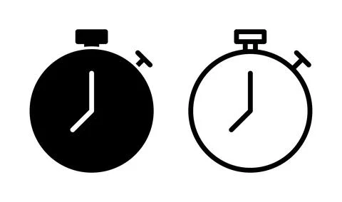 Stopwatch icon vector. Timer icon. Countdown icon. Stock Illustration