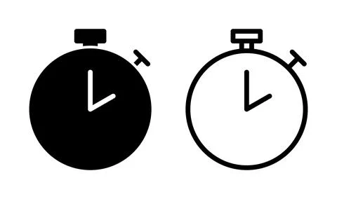 Stopwatch icon vector. Timer icon. Countdown icon. Stock Illustration
