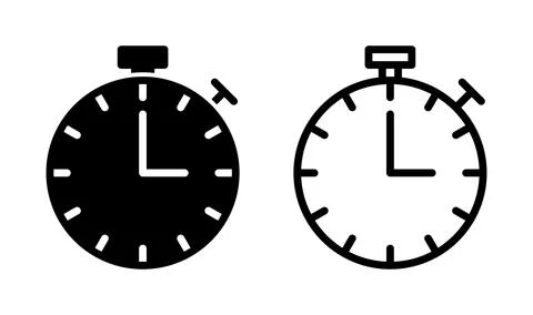 Stopwatch icon vector. Timer icon. Countdown icon. Stock Illustration