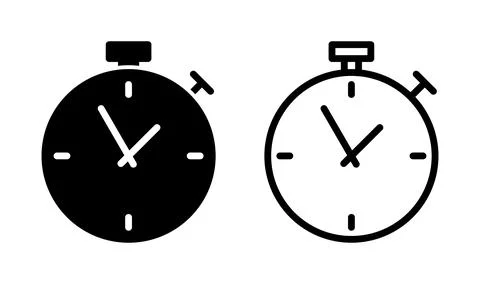 Stopwatch icon vector. Timer icon. Countdown icon. Stock Illustration