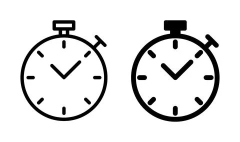 Stopwatch icon vector. Timer icon. Countdown icon. Stock Illustration