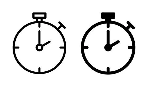 Stopwatch icon vector. Timer icon. Countdown icon. Stock Illustration