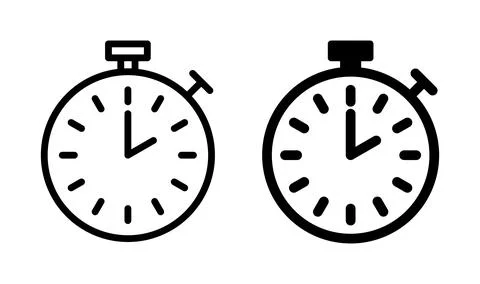 Stopwatch icon vector. Timer icon. Countdown icon. Stock Illustration