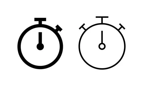 Stopwatch icon vector. Timer sign and symbol. Countdown icon. Period of time Stock Illustration