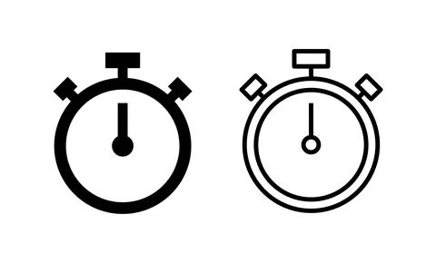 Stopwatch icon vector. Timer sign and symbol. Countdown icon. Period of time イラスト素材