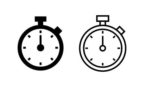 Stopwatch icon vector. Timer sign and symbol. Countdown icon. Period of time 스톡 일러스트
