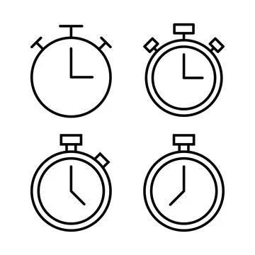 Stopwatch icon vector. Timer sign and symbol. Countdown icon. Period of time 스톡 일러스트