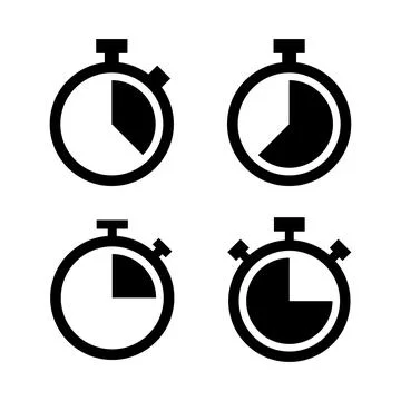Stopwatch icon vector. Timer sign and symbol. Countdown icon. Period of time Illustrazione stock