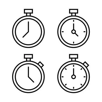 Stopwatch icon vector. Timer sign and symbol. Countdown icon. Period of time イラスト素材
