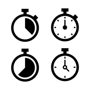 Stopwatch icon vector. Timer sign and symbol. Countdown icon. Period of time 스톡 일러스트