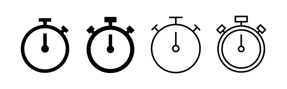 Stopwatch icon vector. Timer sign and symbol. Countdown icon. Period of time 스톡 일러스트