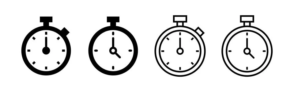 Stopwatch icon vector. Timer sign and symbol. Countdown icon. Period of time イラスト素材