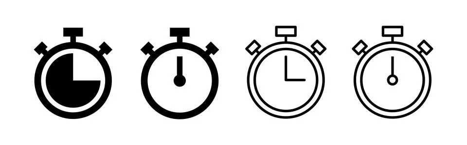 Stopwatch icon vector. Timer sign and symbol. Countdown icon. Period of time イラスト素材