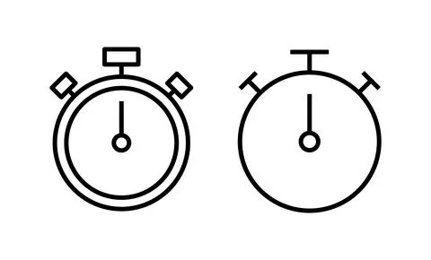 Stopwatch icon vector. Timer sign and symbol. Countdown icon. Period of time 스톡 일러스트
