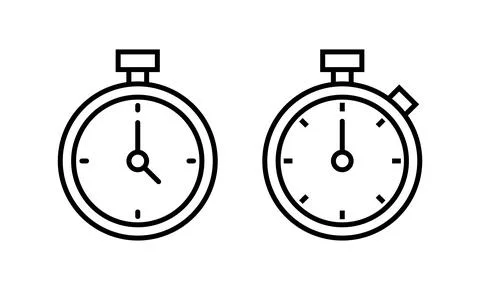 Stopwatch icon vector. Timer sign and symbol. Countdown icon. Period of time イラスト素材