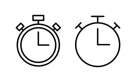Stopwatch icon vector. Timer sign and symbol. Countdown icon. Period of time Stock Illustration