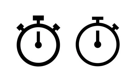 Stopwatch icon vector. Timer sign and symbol. Countdown icon. Period of time イラスト素材