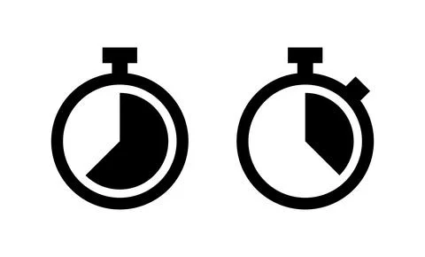 Stopwatch icon vector. Timer sign and symbol. Countdown icon. Period of time 스톡 일러스트