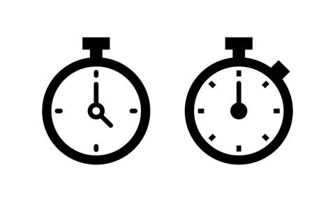 Stopwatch icon vector. Timer sign and symbol. Countdown icon. Period of time Stock-Illustration