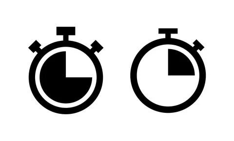Stopwatch icon vector. Timer sign and symbol. Countdown icon. Period of time 스톡 일러스트