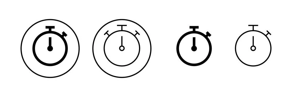 Stopwatch icon vector. Timer sign and symbol. Countdown icon. Period of time 스톡 일러스트