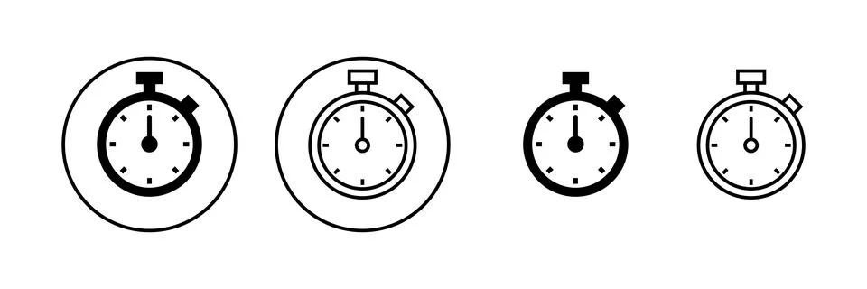 Stopwatch icon vector. Timer sign and symbol. Countdown icon. Period of time Stock-Illustration