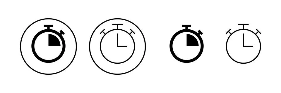 Stopwatch icon vector. Timer sign and symbol. Countdown icon. Period of time イラスト素材