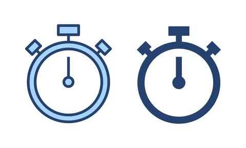 Stopwatch icon vector. Timer sign and symbol. Countdown icon. Period of time Illustrazione stock
