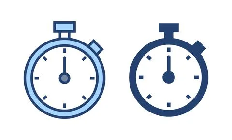 Stopwatch icon vector. Timer sign and symbol. Countdown icon. Period of time Stock Illustration