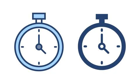 Stopwatch icon vector. Timer sign and symbol. Countdown icon. Period of time Stock-Illustration