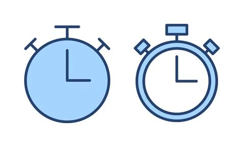 Stopwatch icon vector. Timer sign and symbol. Countdown icon. Period of time Stock Illustration