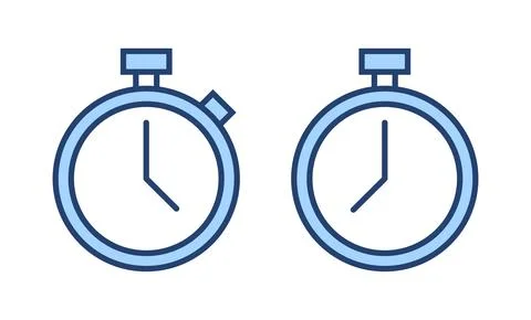 Stopwatch icon vector. Timer sign and symbol. Countdown icon. Period of time Stock Illustration