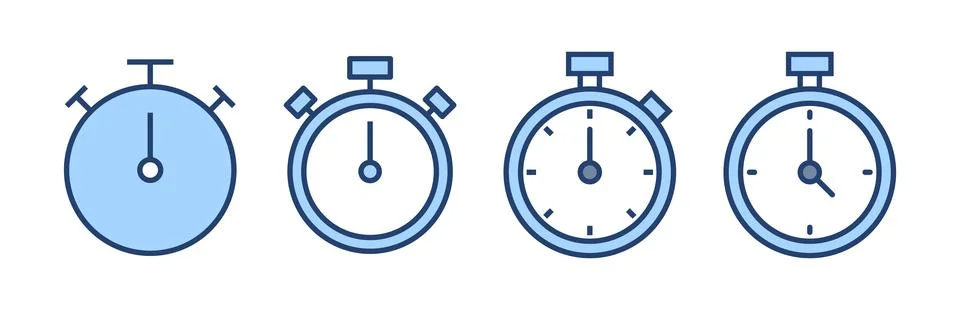 Stopwatch icon vector. Timer sign and symbol. Countdown icon. Period of time Stockillustratie
