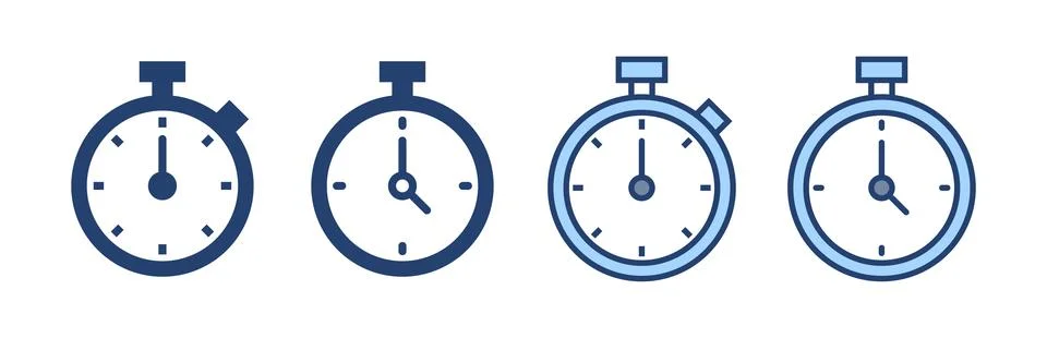 Stopwatch icon vector. Timer sign and symbol. Countdown icon. Period of time 스톡 일러스트