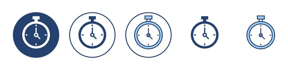 Stopwatch icon vector. Timer sign and symbol. Countdown icon. Period of time Stockillustratie