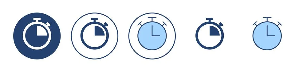 Stopwatch icon vector. Timer sign and symbol. Countdown icon. Period of time Stock-Illustration