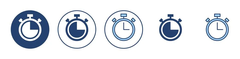Stopwatch icon vector. Timer sign and symbol. Countdown icon. Period of time 스톡 일러스트